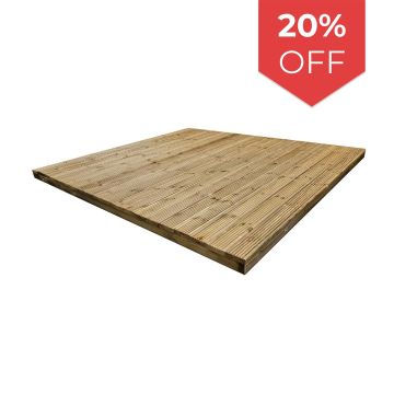 Snowdon Timber Treated Premium Decking Kit (H) 123mm (W) 2.4m (L) 2.4m