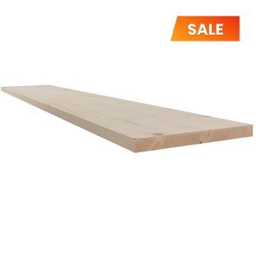 Snowdon Timber Softwood Shelf Board (T) 18mm (W) 200mm (L) 1150mm
