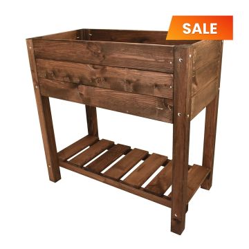 Snowdon Timber Brown Raised Garden Planter (L) 780mm (W) 400mm (H) 780mm