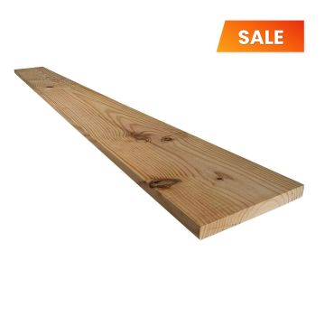 Snowdon Timber Unfinished Reject Furniture Board (T) 20mm (W) 177mm (L) 1.98m - Pack of 4
