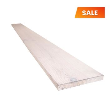 Snowdon Timber Light Grey Furniture Board (T) 20mm (W) 177mm (L) 1.98m