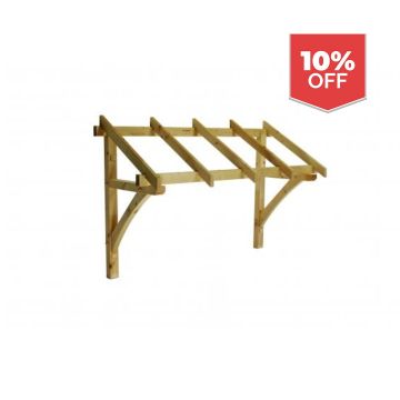 Cheshire Mouldings Pine Flat Roof Porch Canopy 1736mm