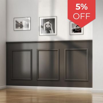 Cheshire Mouldings WPKT1 Dado Wall Panelling Kit 5 Pack (H) 2000mm (W) 45mm (T) 9mm