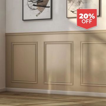 Cheshire Mouldings WPKT5 Pine Slim Dado Wall Panelling Kit (H) 2000mm (W) 45mm (T) 9mm 5 Pack