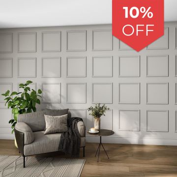 Cheshire Mouldings MWPKT1 Primed Wall Panel Kit (T) 35mm (W) 420mm (L) 420mm