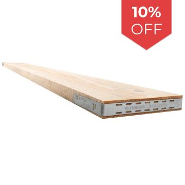 Snowdon Timber Banded Scaffold Board (T) 36mm (W) 225mm (L) 2.4m
