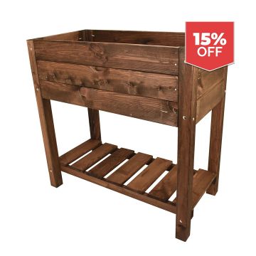 Snowdon Timber Brown Raised Garden Planter (L) 780mm (W) 400mm (H) 780mm