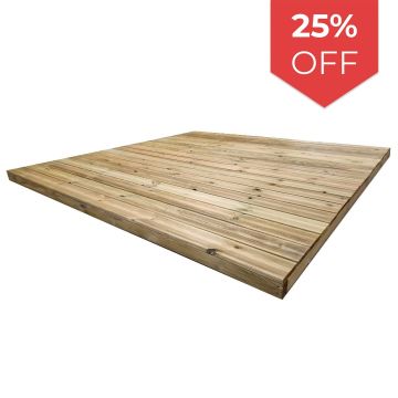 Snowdon Timber Factory Reject Treated Value Decking Kit (H) 84mm (W) 2.4m (L) 2.4m