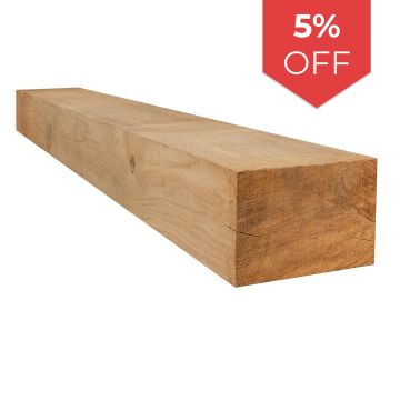 Snowdon Timber Garden Oak Sleeper (H) 100mm (W) 150mm (L) 1.2m - 5 Pack