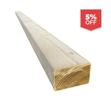 Snowdon Timber Garden T328T5 Treated 3x2" Timber (L) 2.4m (W) 70mm (T) 45mm 5 Pack