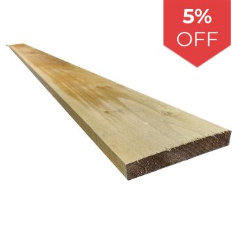 Snowdon Timber Garden Treated 6x1" Gravel Board 5 Pack (L) 1.8m (W) 150mm (T) 22mm