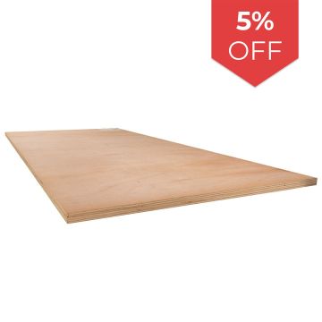 Snowdon Timber Hardwood Ply (T) 12mm (W) 607mm (L) 1220mm