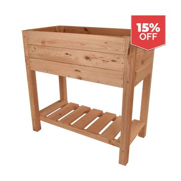 Snowdon Timber Natural Raised Garden Planter (L) 780mm (W) 400mm (H) 780mm