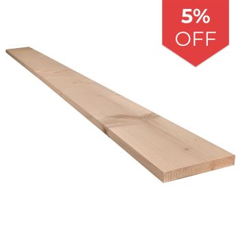 Snowdon Timber Reject Untreated 6x1" PAR Timber (T) 20mm (W) 140mm (L) 2.4m