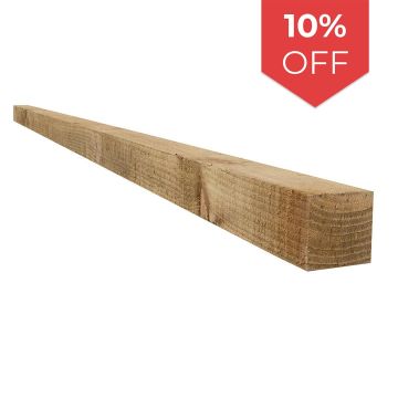 Snowdon Timber Treated 2x2" Timber Post (T) 47mm (W) 50mm (H) 2.4m - Pack of 10