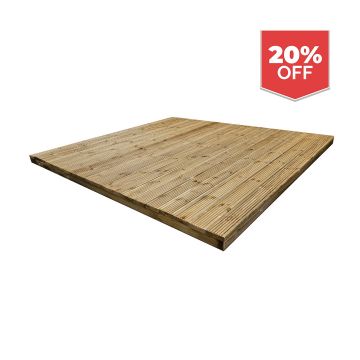 Snowdon Timber Garden Treated Premium Decking Kit (H) 123mm (L) 2.4m (W) 2.4m