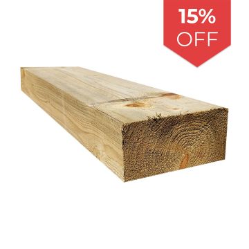 Snowdon Timber Treated Sleeper (H) 100mm (W) 200mm (L) 1.2m - Pack of 10