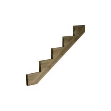 Snowdon Timber 5 Step Treated Decking Stringer (T) 48mm (W) 250mm (L) 1455mm