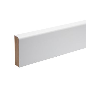 Snowdon Timber Primed MDF Round Skirting Board (T) 14.5mm (W) 69mm (L) 2.4m - Pack of 4