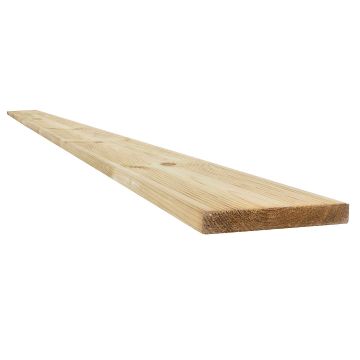 Snowdon Timber Treated Decking Board (T) 27mm (W) 145mm (L) 2.4m