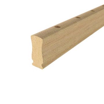 Cheshire Mouldings Iron Balustrade Kit Pre-drilled Rail 2 Pack (L) 1.8m (W) 84mm (T) 36mm