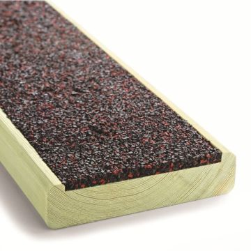 Snowdon Timber Walksure Anti-Slip Treated Decking Board (T) 27mm (W) 120mm (L) 2.1m - Pack of 5