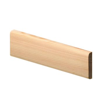 Snowdon Timber Pine Rounded Skirting Board (T) 15mm (W) 94mm (L) 2.4m - Pack of 4