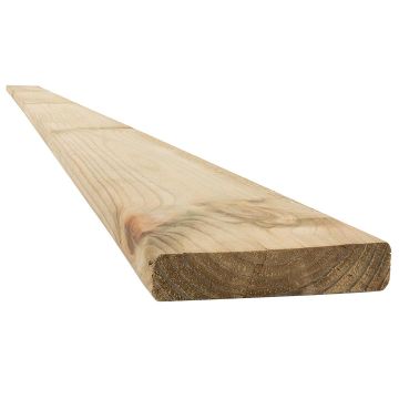 Snowdon Timber Treated Reject 4x1" Eased Edge Fence Board (T) 18mm (W) 90mm (L) 2.4m - 10 Pack
