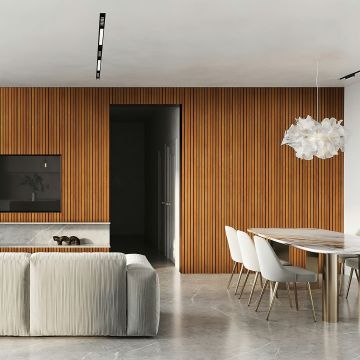 Snowdon Timber Oak Finish Pine Wall Panelling (T) 9mm (W) 70mm (L) 2.6m