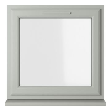 Crystal uPVC Window Triple Glazed Agate/White A+ Rated Top Opener Clear Glazing