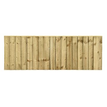 Snowdon Timber Treated Feather Edge Fence Panel (W) 1828mm (H) 600mm
