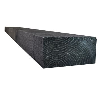 Snowdon Timber Treated Black Sleeper (H) 95mm (W) 195mm (L) 2.4m - Pack of 5