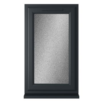 Crystal Triple Glazed Window Grey/White LH Obscure