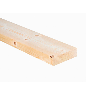 Snowdon Timber Rough Sawn Softwood Timber (T) 47mm (W) 100mm (L) 2.4m - Pack of 4