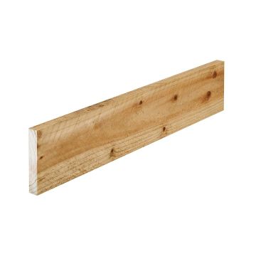 Snowdon Timber Rough Sawn Treated Timber (T) 22mm (W) 100mm (L) 1.8m - Pack of 8