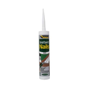 Everbuild Instant Nails White Solvent Free Adhesive 290ml