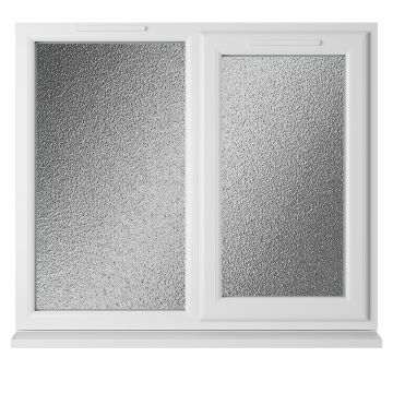 Crystal Triple Glazed Window White RH Obscure