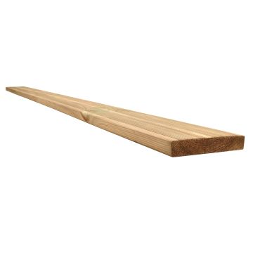 Snowdon Timber Treated Decking Board 8 Pack (L) 2.4m (W) 145mm (T) 27mm