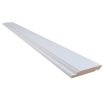 Snowdon Timber White Primed MDF Torus Skirting Board (T) 18mm (W) 144mm (L) 2.4m