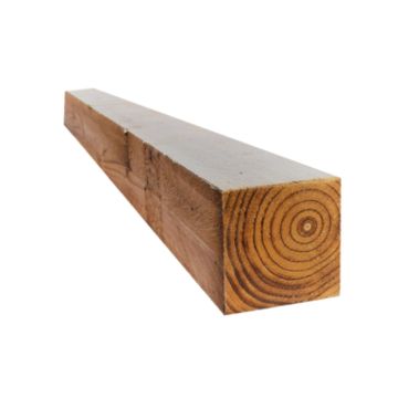 Snowdon Timber Garden FP338 Treated 3x3 Fence Post (H) 2.4m (W) 75mm