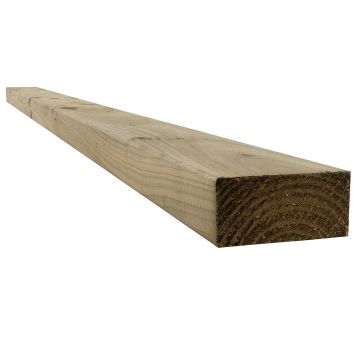 Snowdon Timber Treated 4x2" Timber - Decking Joists (T) 45mm (W) 95mm (L) 1.8m