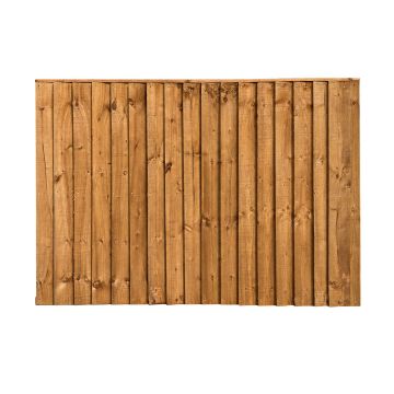 Snowdon Timber Treated Brown Feather Edge Fence Panel (W) 1828mm (H) 900mm
