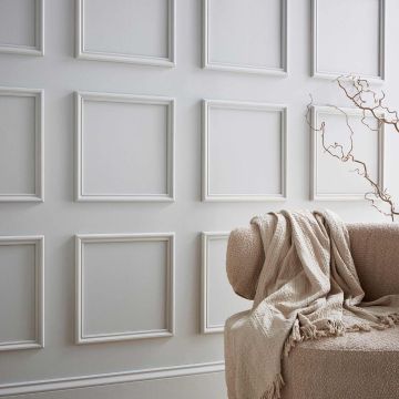 Snowdon Timber Primed Pine Wall Panel Kit (T) 32mm (W) 420mm (L) 420mm