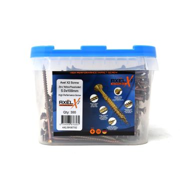 Axel High Performance Woodscrews (Dia) 5.0mm (L) 100mm - Tub of 300