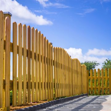 Snowdon Timber Treated Round Top Picket Fence Board (T) 20mm (W) 95mm (L) 1.2m