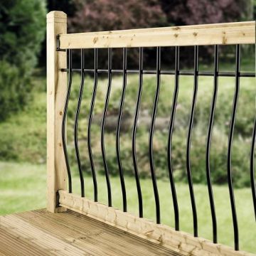 Cheshire Mouldings Tuscany Decking Balustrade Kit (W) 1.8m