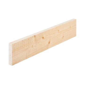 Snowdon Timber Rough Sawn Softwood Timber (T) 25mm (W) 150mm (L) 2.4m - Pack of 6