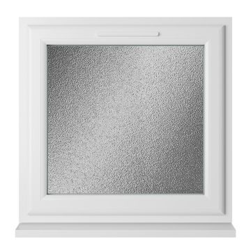 Crystal Triple Glazed Window White Top Obscure