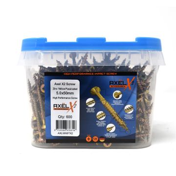 Axel High Performance Woodscrews (Dia) 5.0mm (L) 50mm - Tub of 600