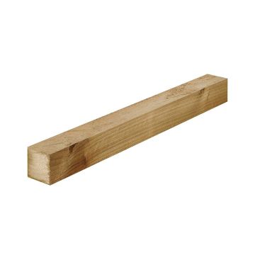 Snowdon Timber Rough Sawn Treated Timber (T) 47mm (W) 50mm (L) 1.8m - Pack of 8
